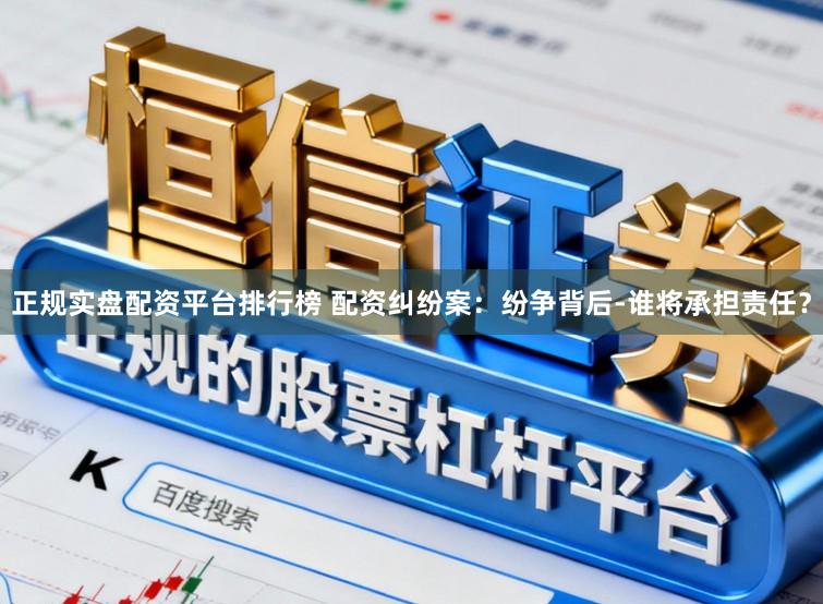正规实盘配资平台排行榜 配资纠纷案：纷争背后-谁将承担责任？